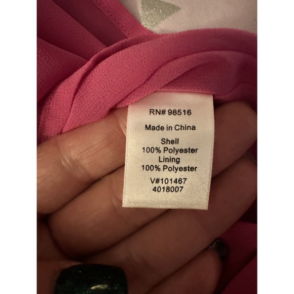 Coldwater Creek Hot Pink tiered tank top Size XS - Picture 9 of 9